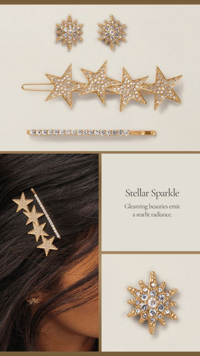 Stars Aligned Hair Pin & Earring Set