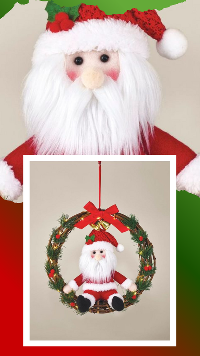 Santa's Wreath Door Greeter