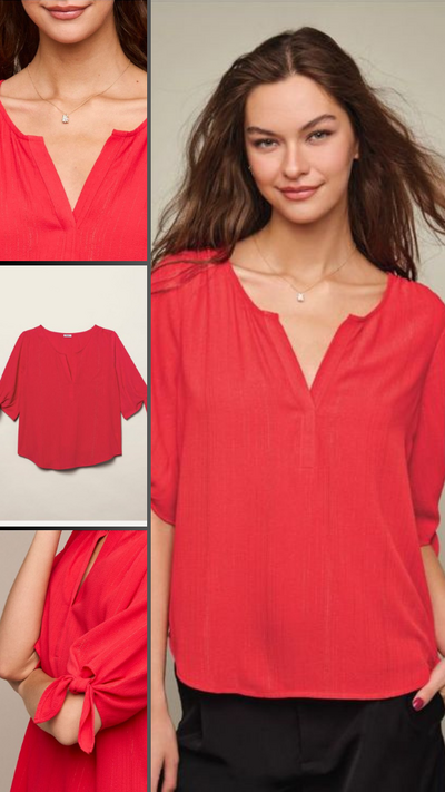 Tie-Sleeve Top