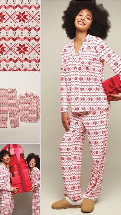 Womans Holiday PJ Set