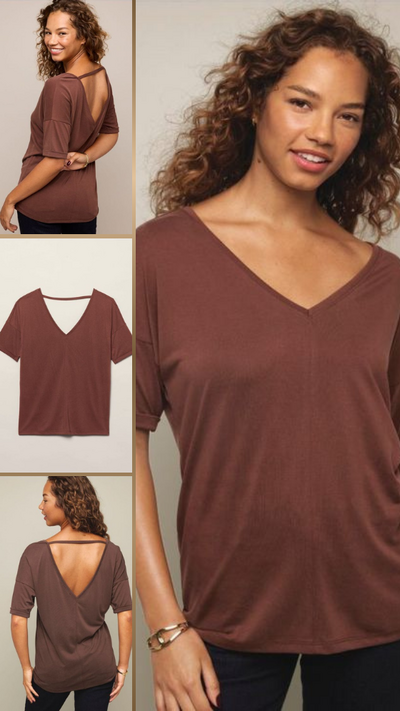 Double V-Neck Top