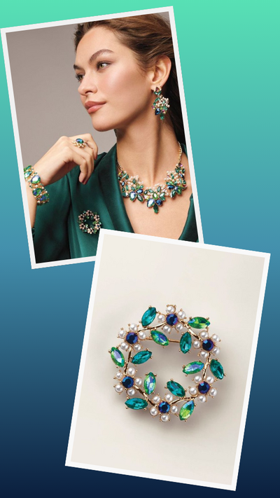 Prismatic Majesty Wreath Pin