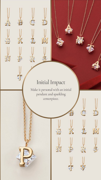 Hidden Gem Initial Necklace