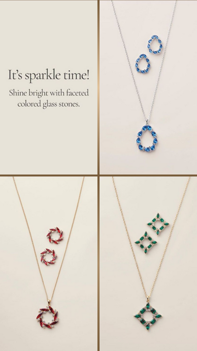 Festive Facets Necklace & Earring Set