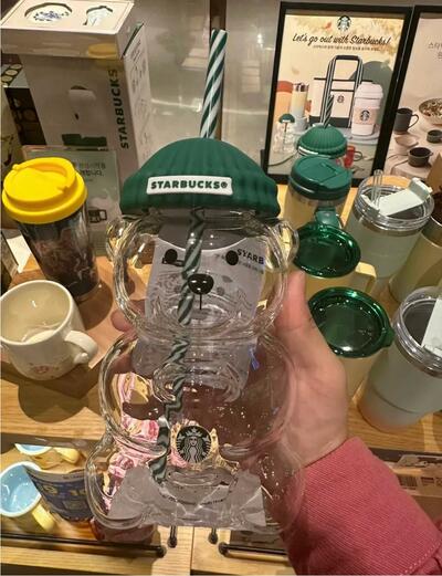 Glass Bear Cups Tumbler Limited Edition Holiday- Viral Bear Tumbler (2025 Edition)