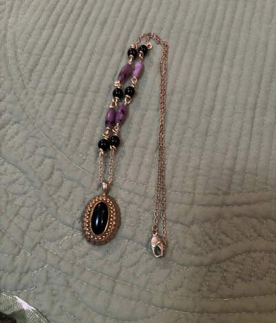 Black and Pruple Necklace