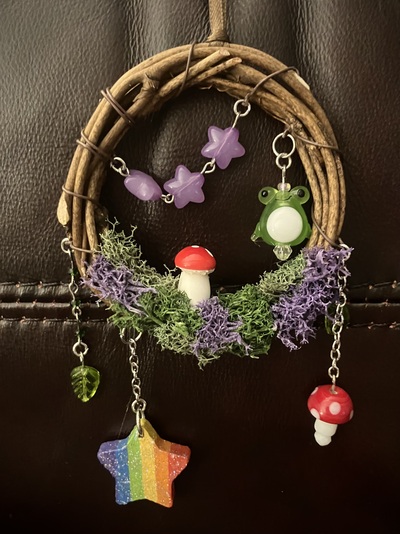 Pride Frog Wreath Ornament
