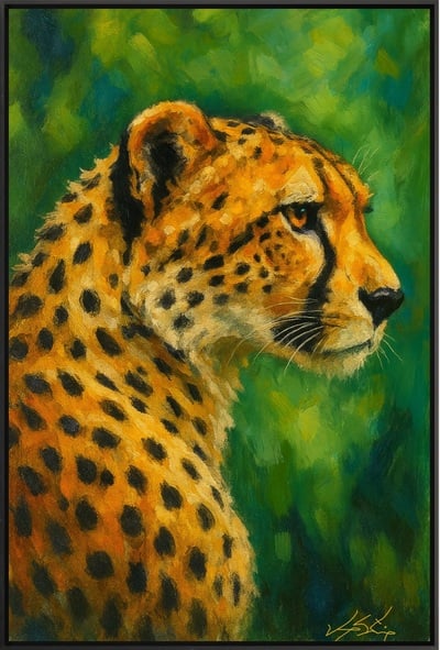 Cheetah Wall Decor Nature Lovers Art Piece