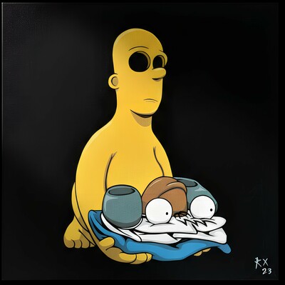 Painting by RX Strip "Light Off Yellow"