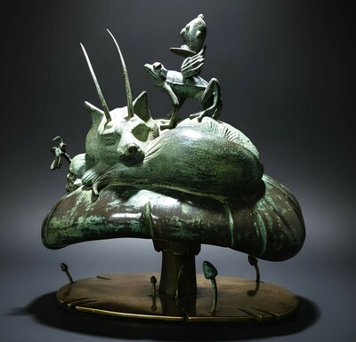 Bronze Sculpture by Dhani Barragan & Jorge Carrasco "Sweet Fox Dreams"