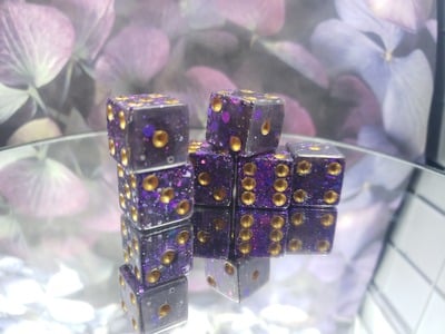 Glitter Sneeze Drop D6 Set