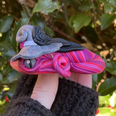 Rosey the Sleepy Pink Flower Witch