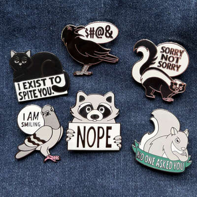 Inner Beasties Enamel Pins