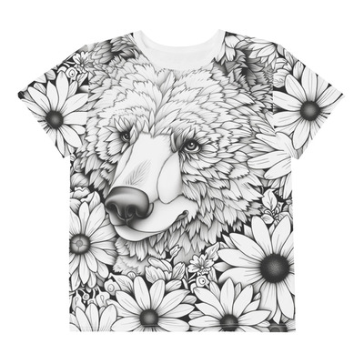 Beth Bear Youth crew neck t-shirt
