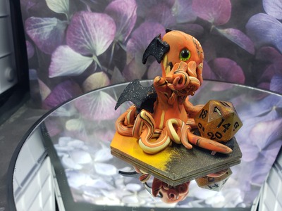 Fiery Cthulhu Dice Guardian
