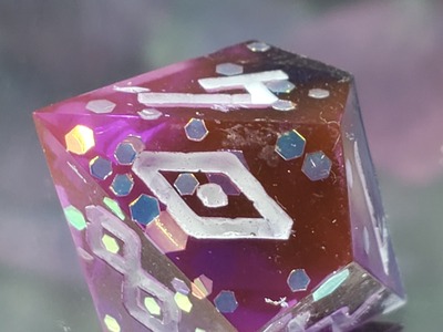 Dark Mage 10d10 Handmade Dice Set