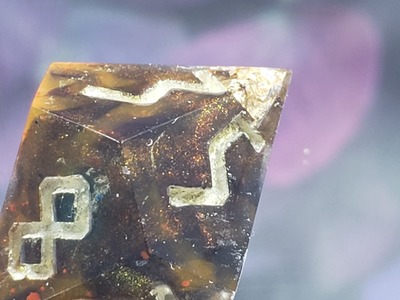 Molten Gold 10d10 Handmade Dice Set