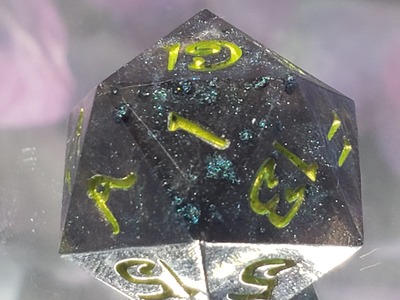 Midnight Embers Polyhedral Set