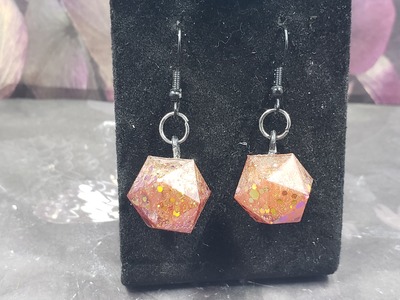Shimmer Dance Dice Earrings