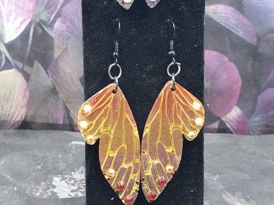 Fiery Butterfly Earrings