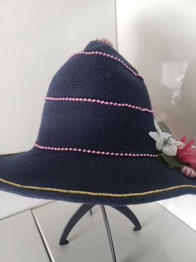Winter's Jest Floral Hat