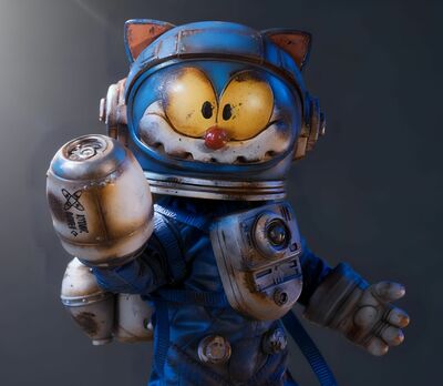 Action Figure by Weartdoing "Wasteland: Space Fighter Blue"