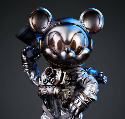 Action Figure by Weartdoing "Wasteland: Space Mouse Silver"