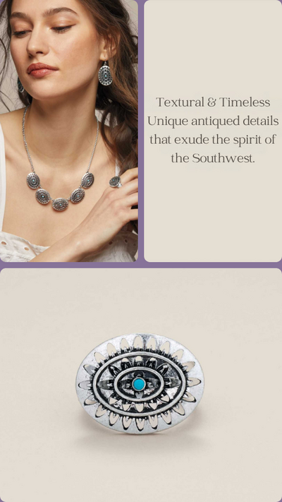 Western Sunburst Stretch Ring - FINAL SALE