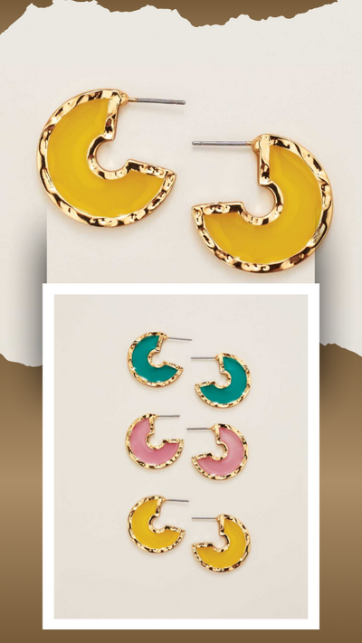 Pop & Shine Hoop Earrings - FINAL SALE