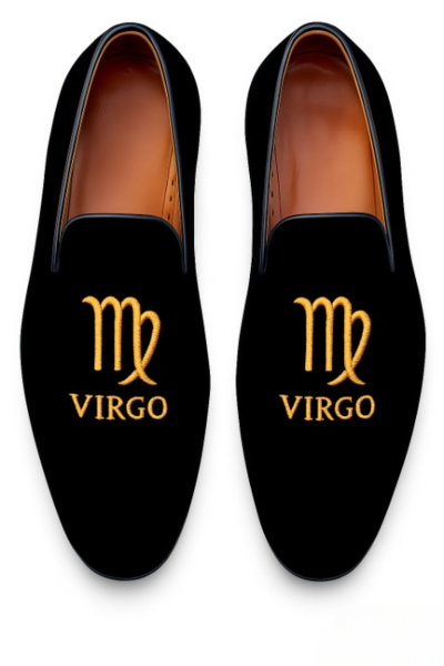 Crafted Leather Classic Virgo Velvet Loafers For Men / Women