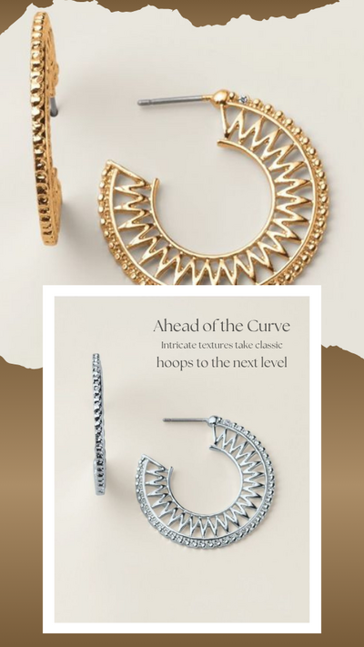 Woven Glow Hoop Earrings - FINAL SALE