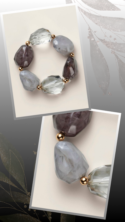 Smoke & Mirrors Lucite Bracelet