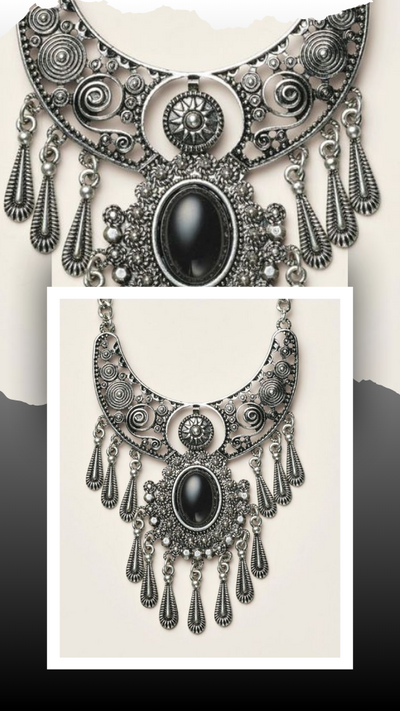 Boho Eclipse Statement Necklace