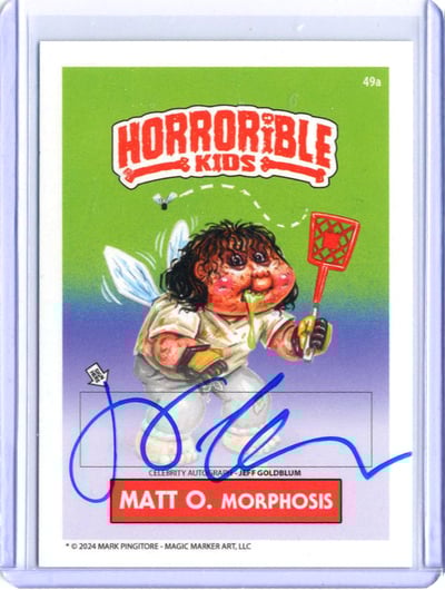 Horrorible Kids JEFF GOLDBLUM - CELEBRITY AUTO Card