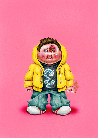 JESSE Pinkeye / Itchy Aaron Final Art - Slop Culture Kids Series 3 2025