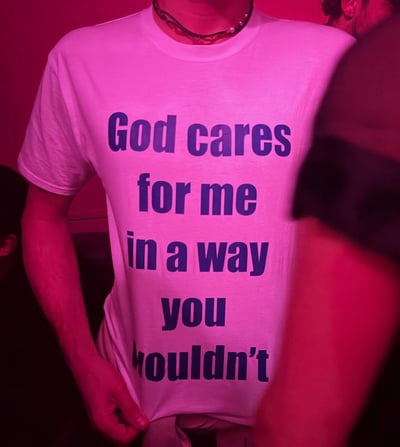 Free Shipping-GOD CARES FOR ME IN A WAY YOU WOULDN'T TEE