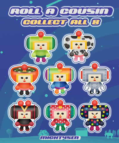 Roll a Cousin Phone Charms