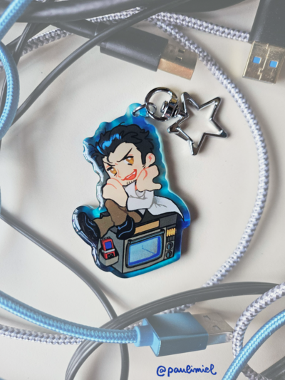 Okabe Rintaro Acrylic Charm Keychain