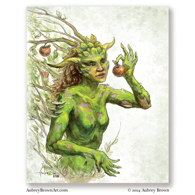 "Apple Tree Greenwoman" 8x10 print