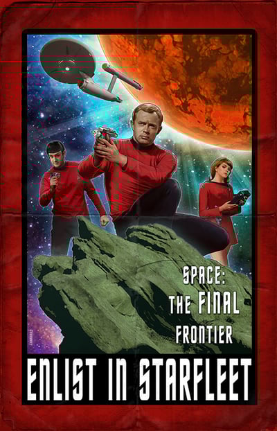 Star Trek: Red Shirts Space: The Final Frontier Artist Print