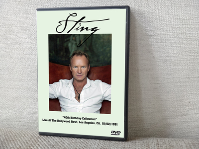 STING 40th Birthday Celbration Live At The Hollywood Bowl, Los Angeles, CA. 10.02.1991 DVD