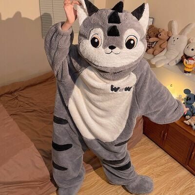 Cute Squirrel Fleece Onesie
