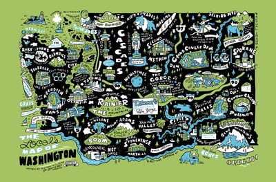 The Local's Map Of Washington