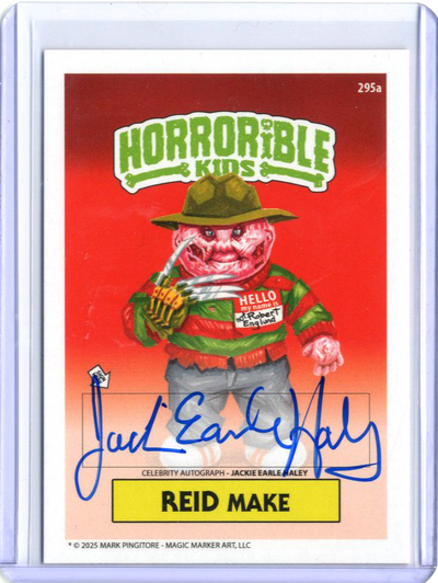 Horrorible Kids JACKIE EARLE HALEY - CELEBRITY AUTO Card