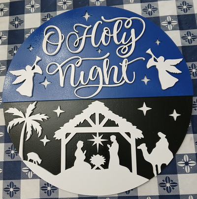 #326 O Holy Night door Hanger