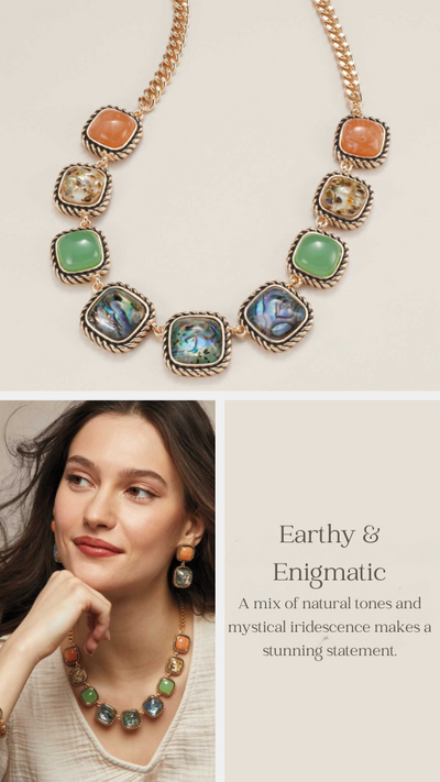 Abalone Gemscape Statement Necklace - FINAL SALE