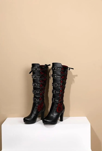 Platform Boots Lace Up Worldwide Shipping