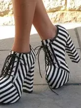 Antoinette- Platforms lace-up Ankle Stilettos Comfy Worldwide Shipping