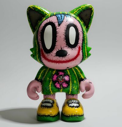 Custom ArTToy by Celipe Perroloco "Cactus Smile" (Custom Uber Janky Superplastic)