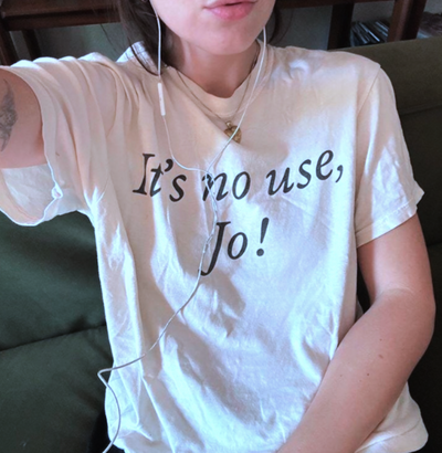 Free Shipping-IT'S NO USE, JO TEE